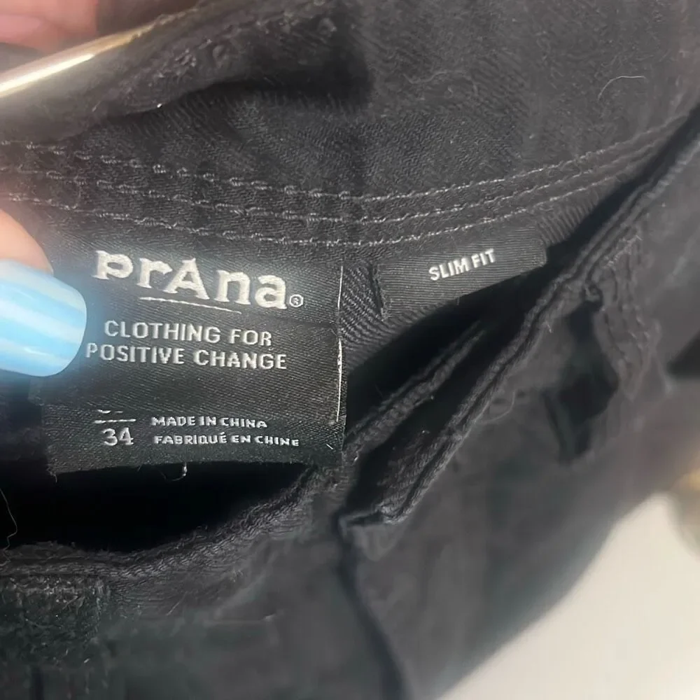✨Prana Bridger Black Sz 30x34 Jeans✨